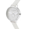Olivia Burton Glitter Bee Shimmer Pearl and Silver Ladies Watch OB16FB20