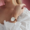 Olivia Burton Mother of Pearl Tan and Rose Ladies Watch OB16SE18