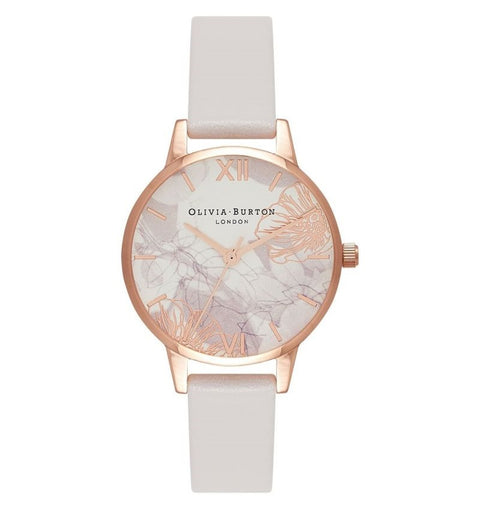 Olivia Burton Abstract Florals Blush and Rose Gold Ladies Watch OB16VM12