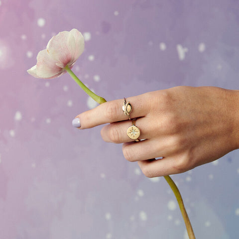 Olivia Burton Planet Gold Ring OBJ16CLR22