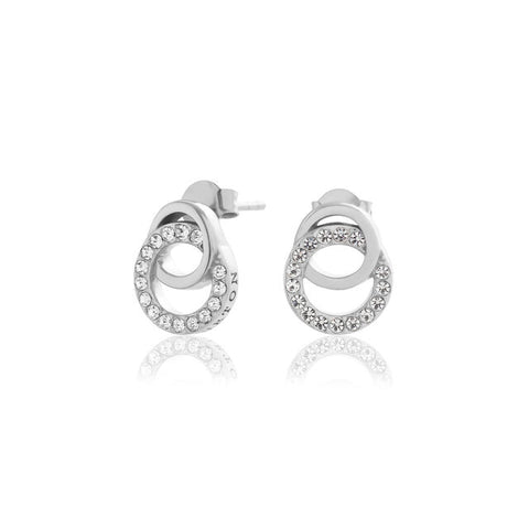 Olivia Burton Classic Interlink Drop Stud Earrings OBJCOE220