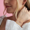 Olivia Burton Classics Interlink Heart Rose Gold Bracelet and Studs Giftset OBJGSET61