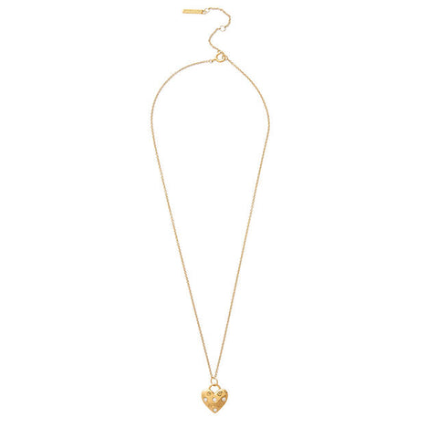 Olivia Burton Classic Heart Gold Necklace OBJSAN03