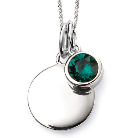 Sterling Silver May Birthstone Necklace P4594