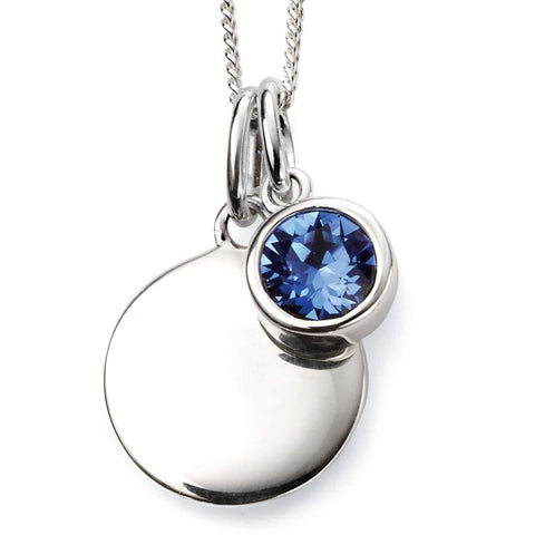 Sterling Silver September Birthstone Necklace P4598