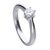 Diamonfire Sterling Silver 0.75ct Cubic Zirconia Solitaire Ring R3619