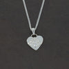 Sterling Silver Ladies Guardian Angel Heart Pendant and Chain