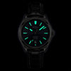 Rotary Seamatic 100 Automatic Black Leather Strap Mens Watch RGB10057/05