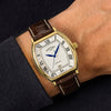 Rotary '1895' Tonneau Automatic Brown Leather Strap Mens Watch RGS10060/01