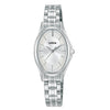 Lorus 'Timeless Sophistication' Silver Tone Oval Dial Ladies Watch RRX83JX9