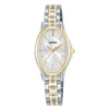 Lorus 'Timeless Sophistication' Two Tone Oval Dial Ladies Watch RRX86JX9