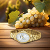 Lorus 'Timeless Sophistication' Gold Tone Oval Dial Ladies Watch RRX88JX9