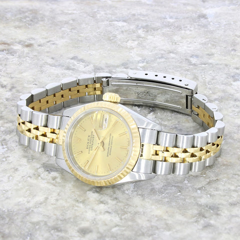 Rolex Lady Datejust Bi Metal Ladies Watch 69173 With Papers (1993) | H&H