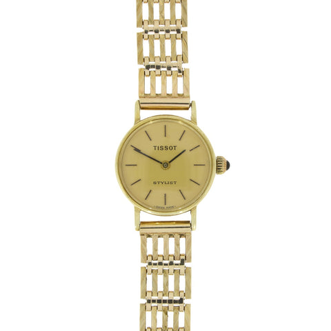 Pre Owned Tissot Stylist 9ct Gold Ladies Bracelet Watch RW0599 | H&H