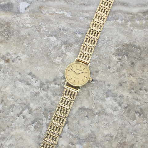Pre Owned Tissot Stylist 9ct Gold Ladies Bracelet Watch RW0599 | H&H