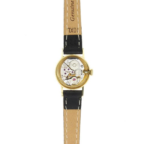 Certina 9ct Gold Leather Strap Mechanical Ladies Swiss Watch | H&H