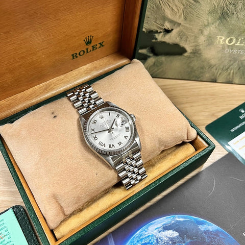 Rolex Oyster Perpetual Datejust 36 Mens Watch 16220 RW0617 (2004) | H&H