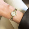 Accurist 9ct Yellow Gold Ladies Diamond Set Dress Watch Pre Owned RW0700