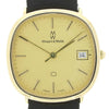 Mappin & Webb 9ct Gold Leather Strap Mens Quartz Watch Pre Owned | H&H