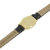 Seiko 14ct Gold Leather Strap Quartz Ladies Watch Pre Owned RW0712