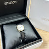 Seiko 14ct Gold Leather Strap Quartz Ladies Watch Pre Owned | H&H