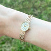 Sovereign 9ct Gold Ladies Bracelet Quartz Watch Pre Owned RW0721