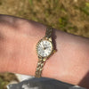Uno 9ct Gold Ladies Quartz Watch Bracelet Pre Owned RW0726 (1990)