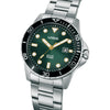 Lorus Solar Green Dial Stainless Steel Mens Watch RX305BX9