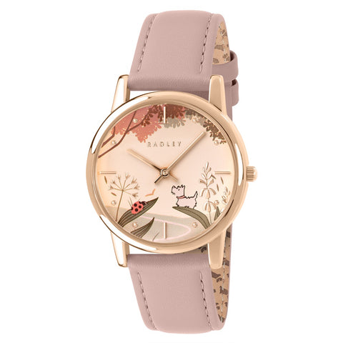 Radley Pink Leather Strap Ladies Watch RY21846