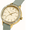 Radley Crystal Set Case Pale Grey Leather Strap Ladies Watch RY21970
