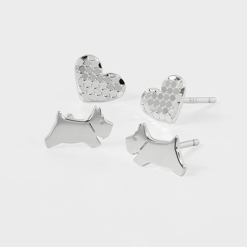 Radley Sterling Silver Stud Earring Set RYJ1433