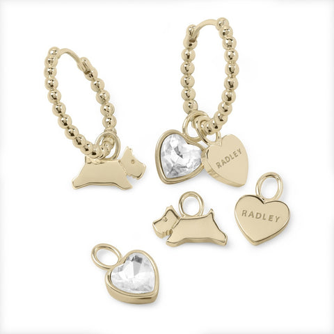 Radley 18ct Gold Plated Hoop Earring and Charms Set RYJ1544S