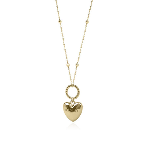 Radley 18ct Gold Plated Heart Charm Necklace RYJ2502S