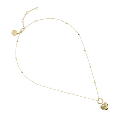 Radley 18ct Gold Plated Heart Charm Necklace RYJ2502S