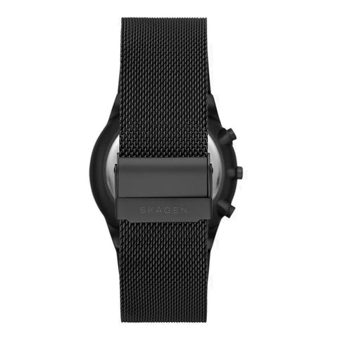 Skagen Melbye Chronograph Black Stainless Steel Mens Watch SKW6802