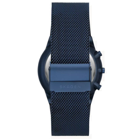 Skagen Melbye Chronograph Blue Stainless Steel Mens Watch SKW6803