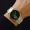 Spirit Automatic Gold Tone Stainless Steel Bracelet Mens Watch SP3038
