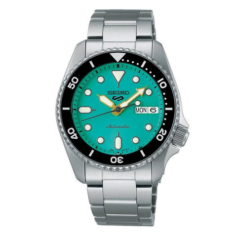 Seiko 5 Sports SKX Midi Teal Stainless Steel Mens Watch SRPK33K1