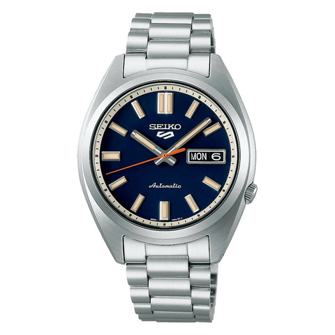 Seiko 5 Sports SXNS 'Rinse Blue' Stainless Steel Mens Watch SRPK87K1