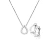 Hot Diamonds Amulets Teardrop Earring and Necklace Set SS135