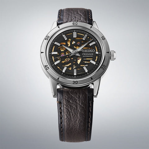 Seiko Presage Style 60's ‘Elegant yet Rugged’ Biker Style Watch SSA461J1