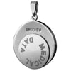 Infomedic Stainless Steel Round Medical ID Pendant SSROUND