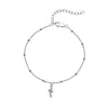 Hot Diamonds Silver Whisper Sterling Silver Curved Cross Bracelet SWB067