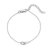 Hot Diamonds Silver Whisper Sterling Silver Oval Linked Bracelet SWB073