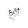 Hot Diamonds Silver Whisper Sterling Silver Curved Cross Earrings SWE018