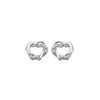 Hot Diamonds Silver Whisper Sterling Silver Heart Earrings SWE023