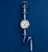 Timex X Peanuts Pickleball Weekender Blue Fabric Strap Watch TW2Y50600
