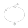 Guess By Your Side Crystal Set Heart Bracelet UBB06082RH