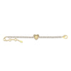 Guess Beloved Pave Heart Tennis Bracelet UBB06093YG