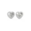 Guess That's Amore Heart Logo Stud Earrings UBE01073JWRH